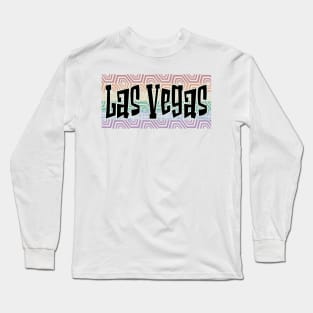 LGBTQ PATTERN AMERICA LAS VEGAS Long Sleeve T-Shirt